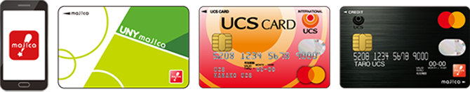 majicaアプリ majicaカード・UCSカードのイメージ