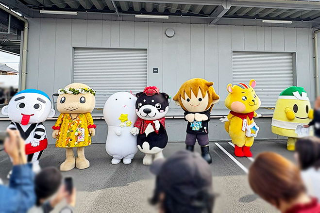 ゆるキャラのみんなが集合