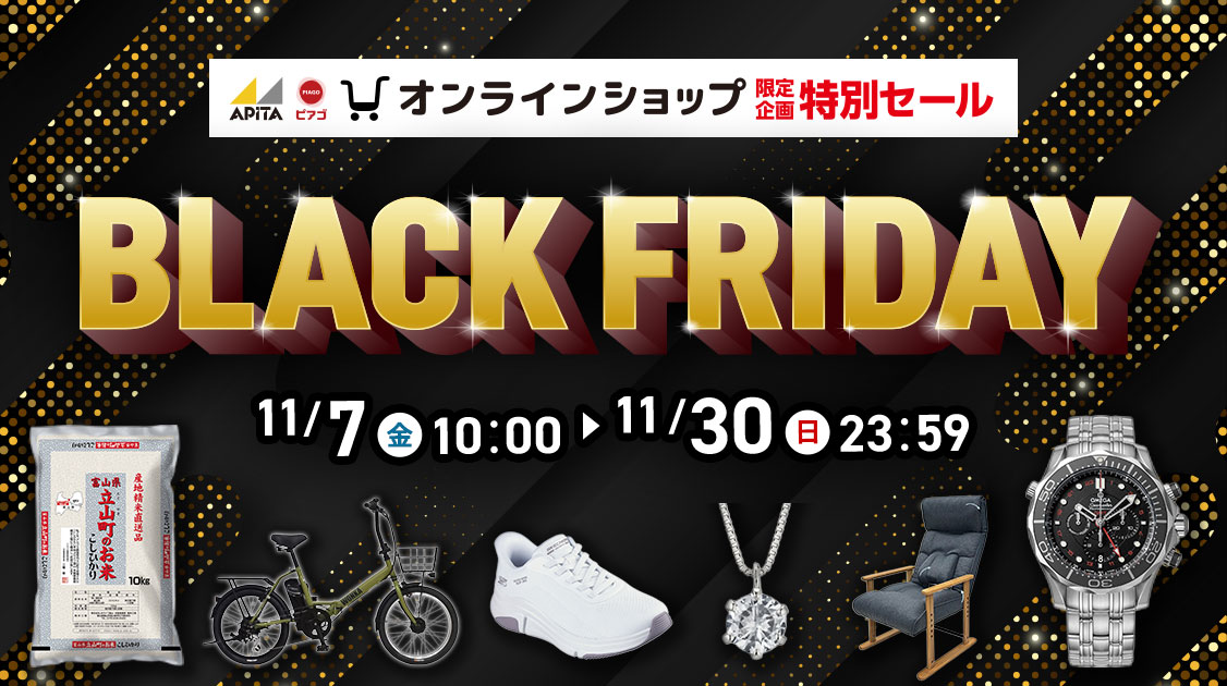 オンラインショップ限定企画特別セール BLACKFRIDAY