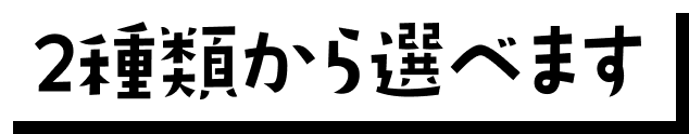 2種類から選べます