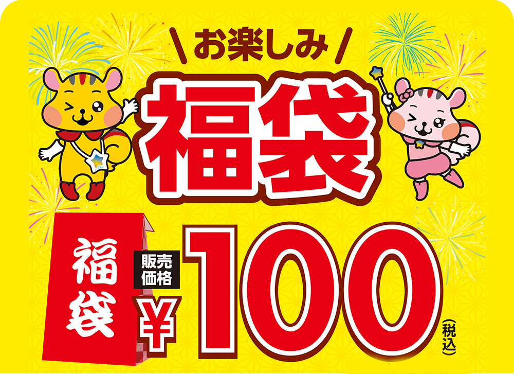 お楽しみ福袋 販売価格100円（税込）