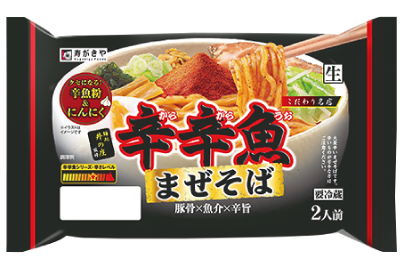 寿がきや 麺処井の庄監修 辛辛魚まぜそば2人前(130g×2) ¥398(税込¥430)