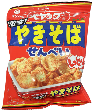 三真 ペヤング激辛やきそば しっとりせんべい(30g) ¥138(税込¥150)
