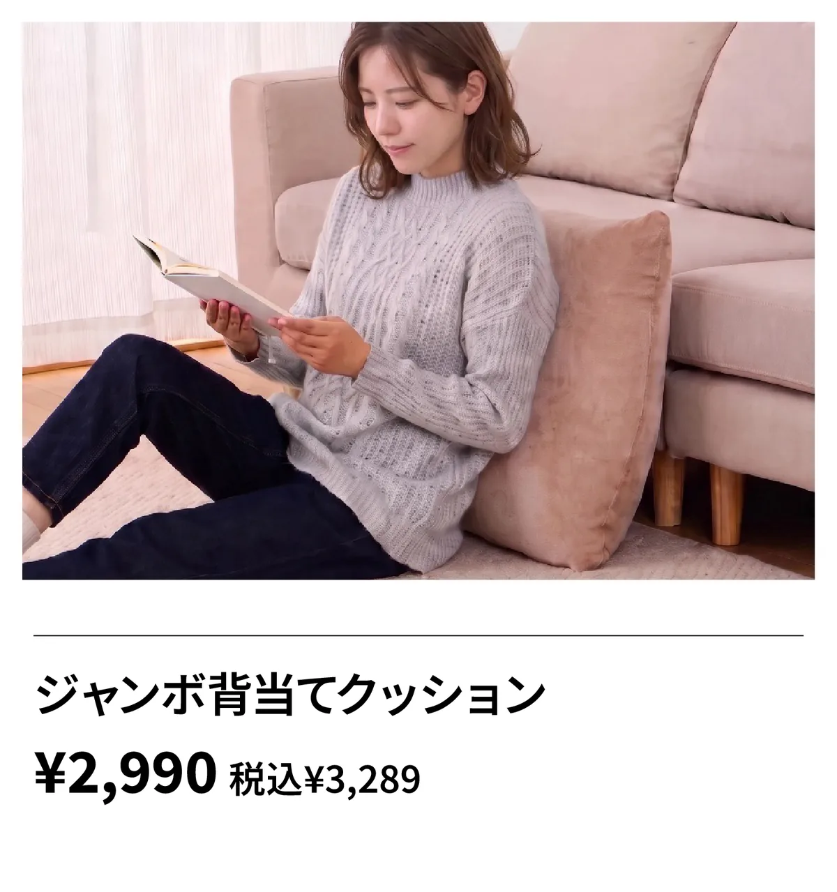 ジャンボ背当てクッション