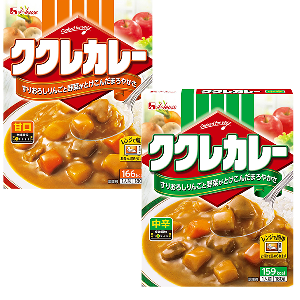 ハウス ククレカレー(甘口・中辛)180g