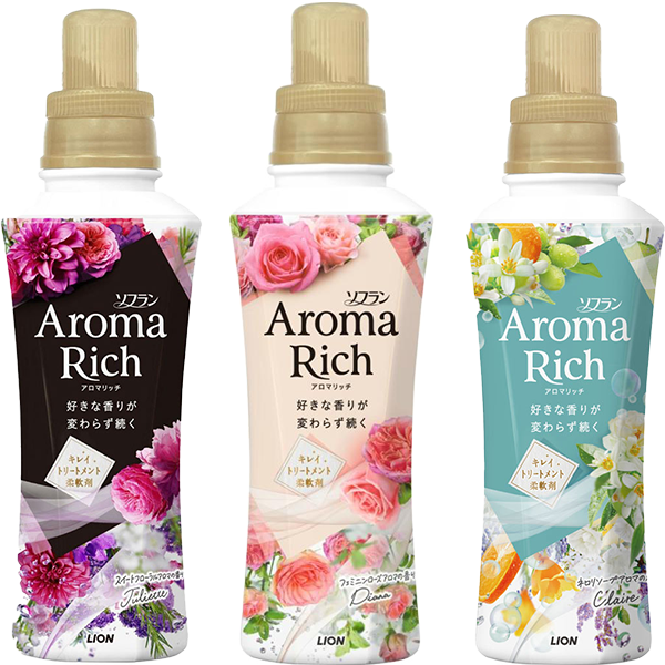 ライオン ソフラン アロマリッチ本体 ジュリエット・ダイアナ・クレア (480ml)
