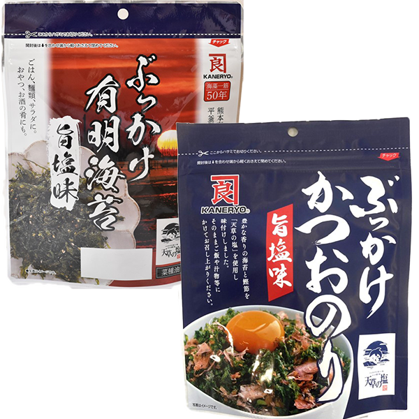 カネリョウ海藻 ぶっかけ有明海苔・ぶっかけかつおのり(40g)