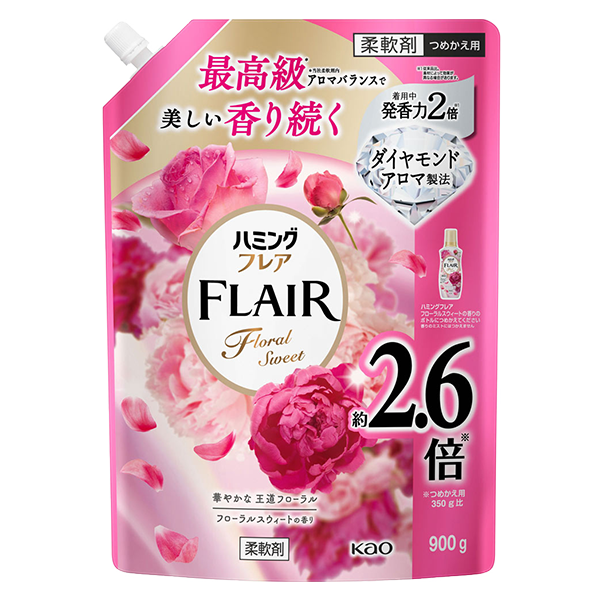 花王 ハミングフレア フローラルスウィート つめかえ大サイズ(900g)