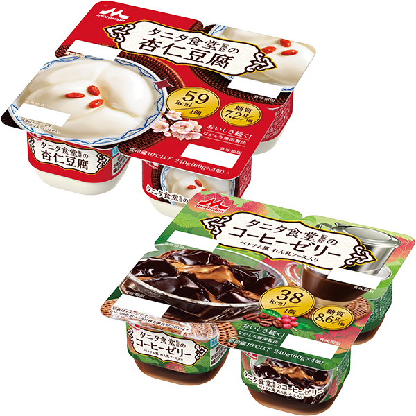 森永乳業 タニタ食堂監修の杏仁豆腐・コーヒーゼリー(60g×4個入)