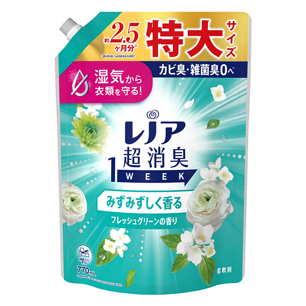 P&G レノア超消臭 フレッシュグリーンの香り つめかえ用特大サイズ(770ml)