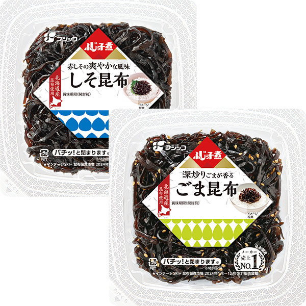 フジッコ ふじっこ煮 しそ昆布・ごま昆布(74g)