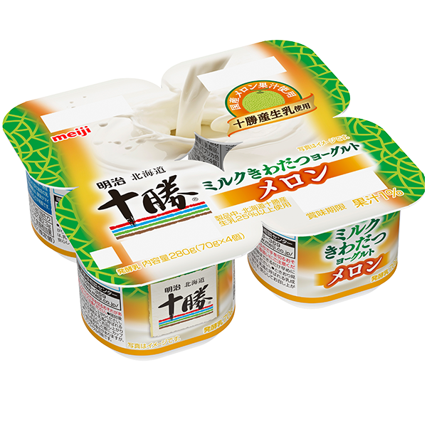 明治 北海道十勝ミルク きわだつヨーグルト メロン(70g×4個入)