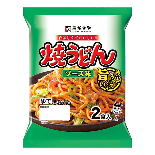 寿がきや 焼うどん ソース味2食(200g×2食入)