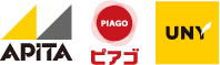 アピタ、ピアゴ、UDRのロゴ