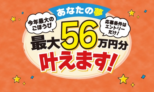 あなたの夢最大56万円分叶えます！