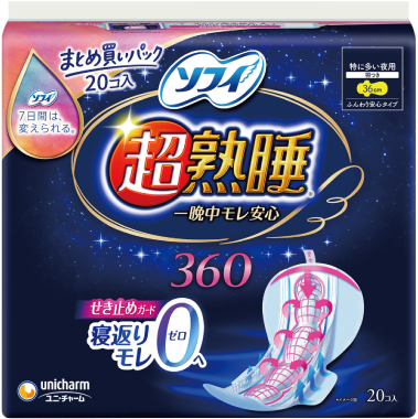 ユニチャームソフィ ソフィ超熟睡ガード 360 20枚入