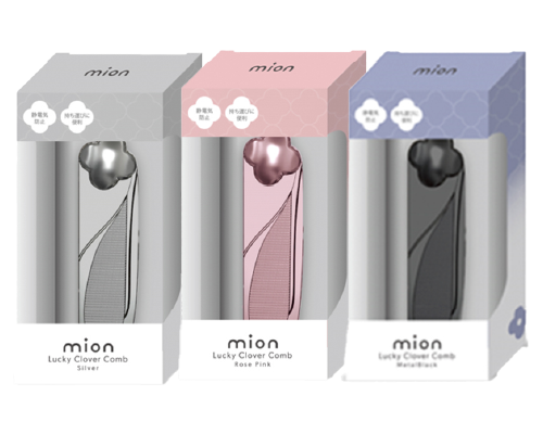 ベル mion ポータブルコーム ローズ、シルバー、ブラック