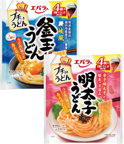 エバラ プチッとうどん・明太子うどん 4食入