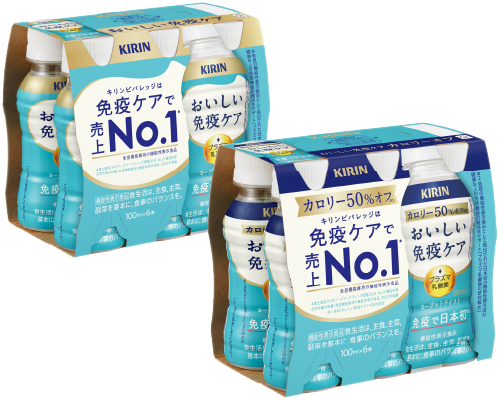 キリンビバレッジ キリン おいしい免疫ケア 6本パック、カロリーオフ 6本パック(600ml)