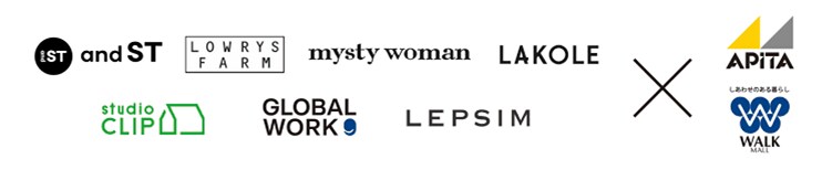 APITA WALK × andST LOWRYSFARM mystywoman LAKOLE studioCLIP GROBALWORK LEPSIM