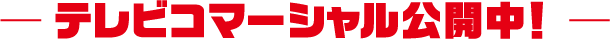 テレビコマーシャル公開中！
