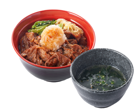 カルビ丼＆わかめスープ(小)セット
